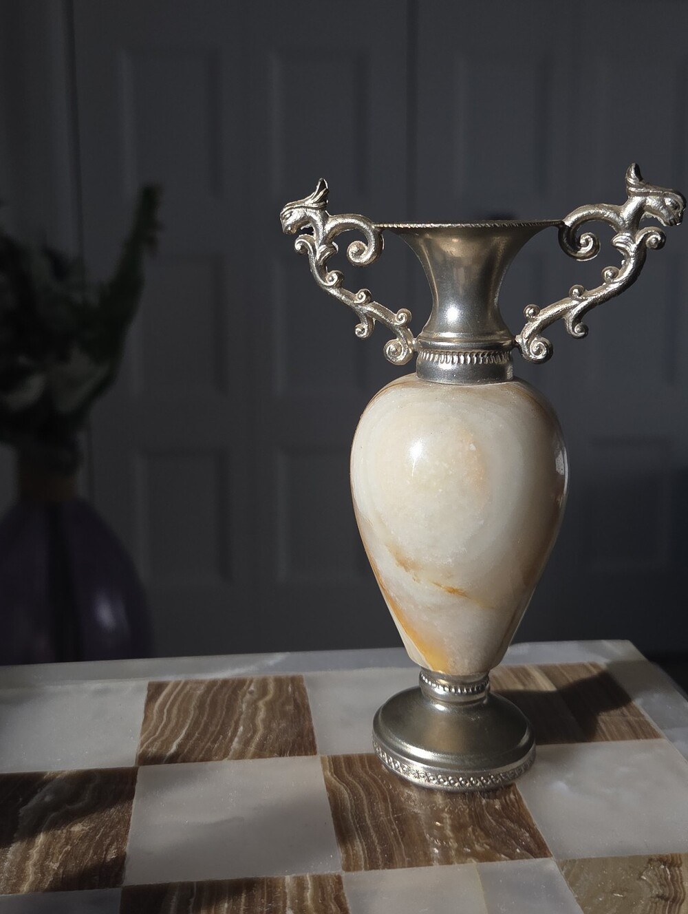 Miniature Onyx Amphora Vase